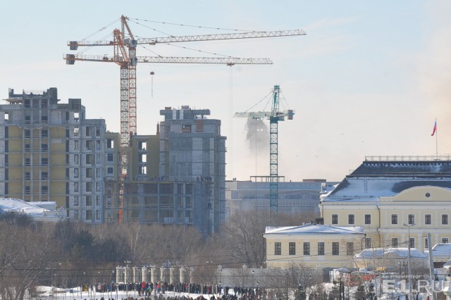 Снос недостроенной телебашни в Екатеринбурге
