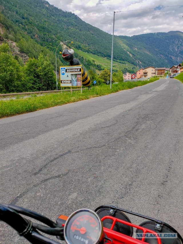 Дерзкий заезд на скутере 49cc через западные Альпы День3