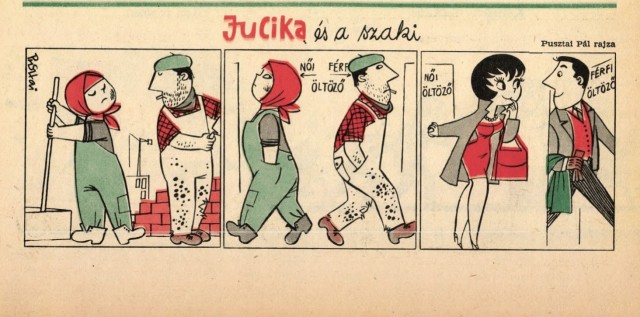 Юцика (Jucika) – ретро-комиксы о неунывающей девушке, к которой ревновала своего мужа жена художника