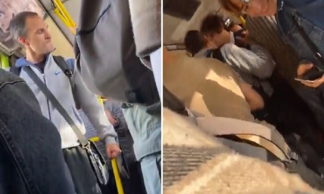 Мужик в автобусе выдернул с сиденья студента за волосы, потому что тот не уступил место
