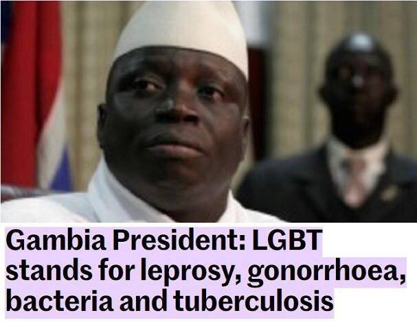 Президент Гамбии пояснил миру, что же на самом деле означает ЛГБТ