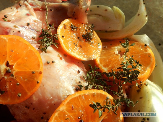 Курица в клементинах