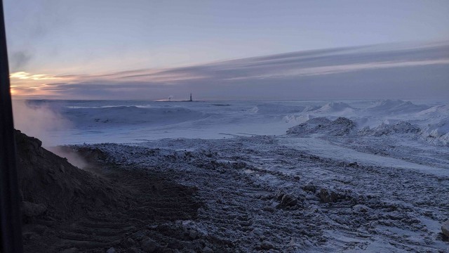 Заполярье из кабины грузовика