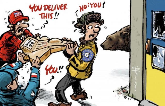 Заграничные сводки карикатурного фронта