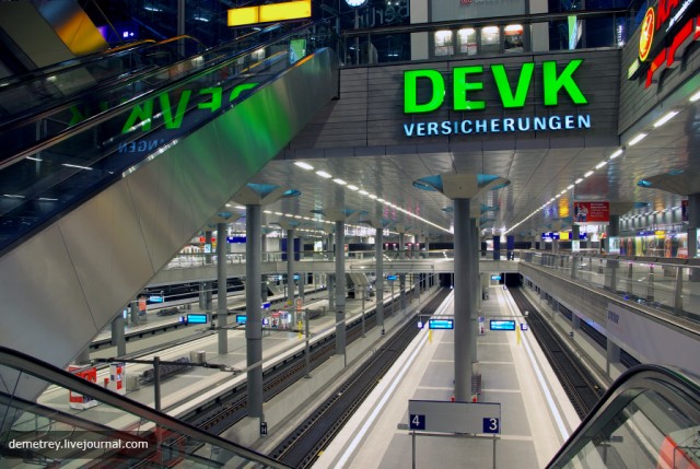 Многоярусный берлинский вокзал