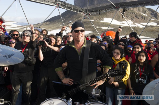 Metallica дала концерт в Антарктиде.