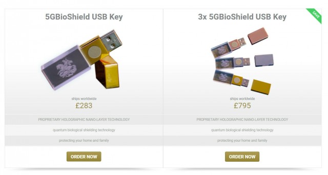 В Великобритании начали продавать usb-флешки от «вредных сетей 5G» по $350