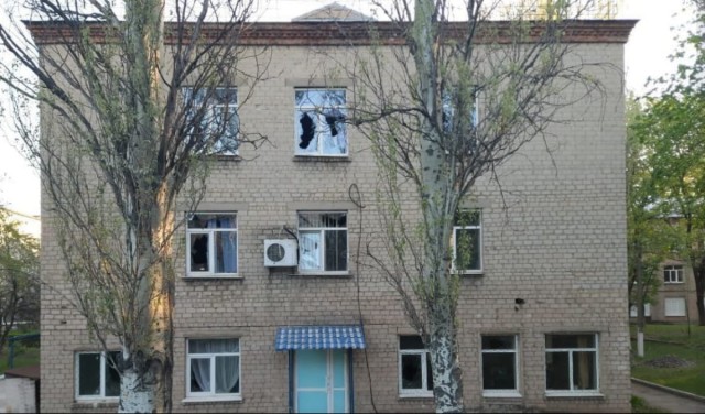 Обстрел больницы в Донецкой области