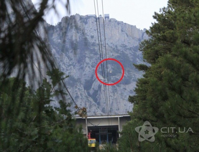 Авария на канатной дороге Мисхор - Ай-Петри