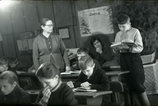 Школа в деревне Быстрое. 1964-й...