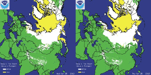 Раскол Гольфстрима - снегопады