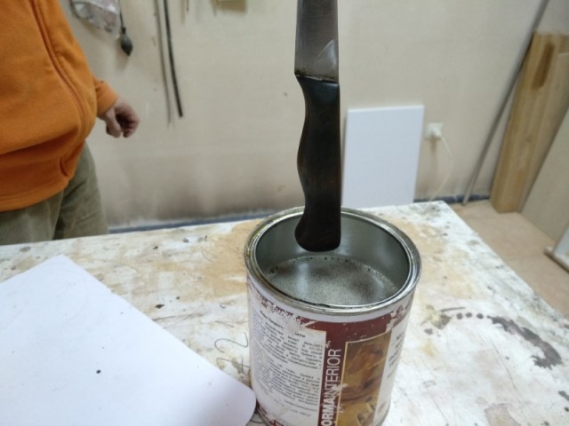 Рукоятка ножа из бука