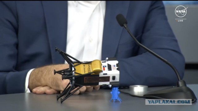 Вторая подряд лунная АМС снова упала на бок!