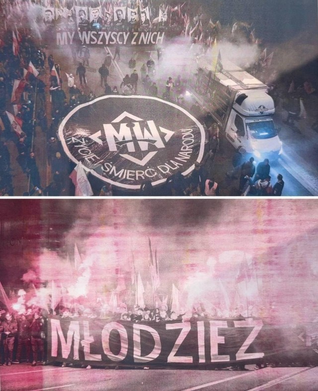 Польские байкеры устроили факельное шествие в Твери