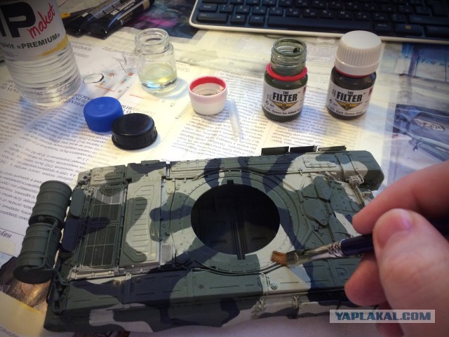 Модель танка Т-90А в масштабе 1/35