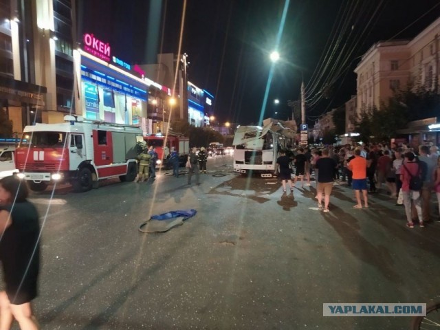 В Воронеже взорвалась маршрутка