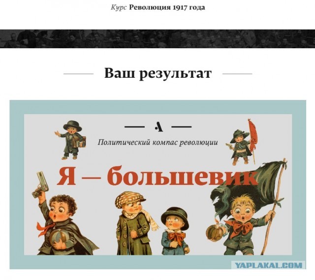 Тест - Ваше место на политическом компасе 1917