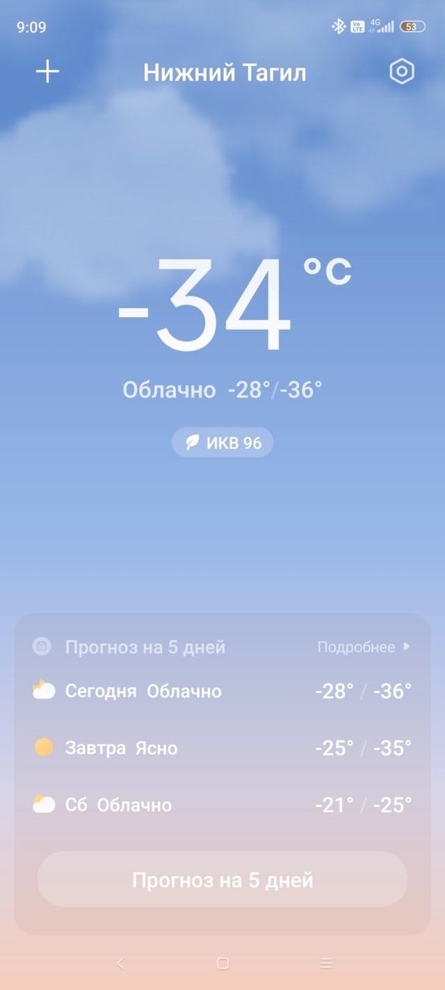 Про погоду.