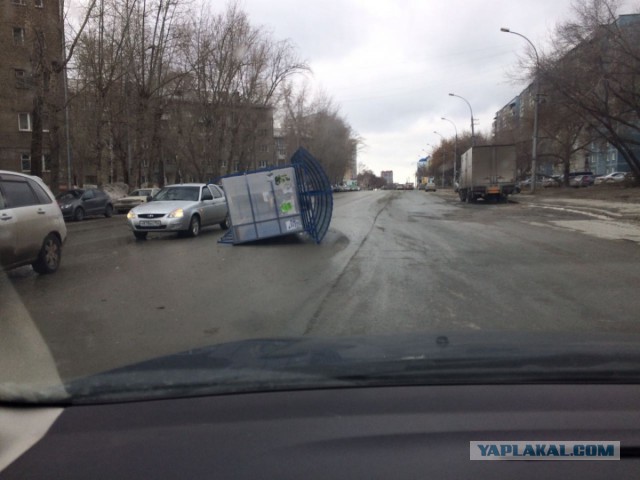 Ветренно сегодня в Новосибирске