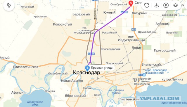 Карта пашковский краснодар