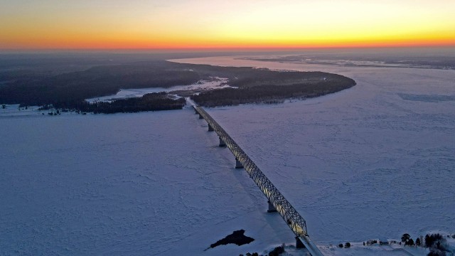 Открыт Высокогорский мост через Енисей