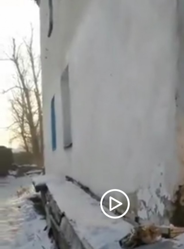 Россиянин записал видео из своего двора