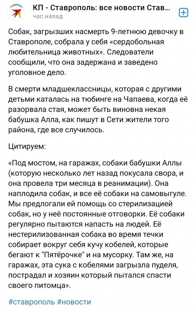 Появилось видео нападения собак на девочку