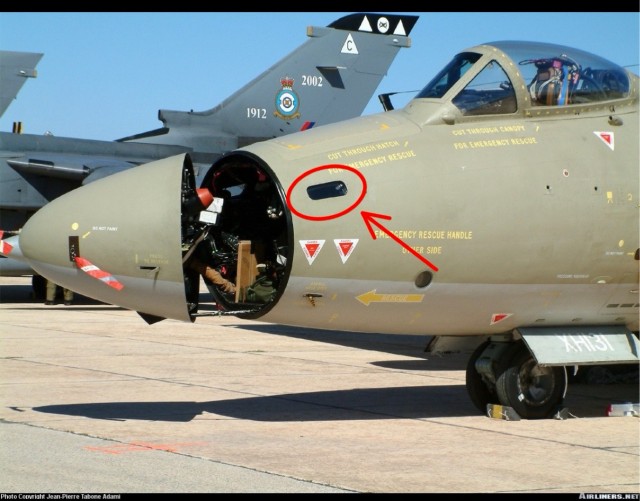 Место штурмана на Canberra PR.9