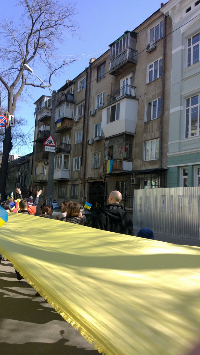 Митингующие в центре Харькова