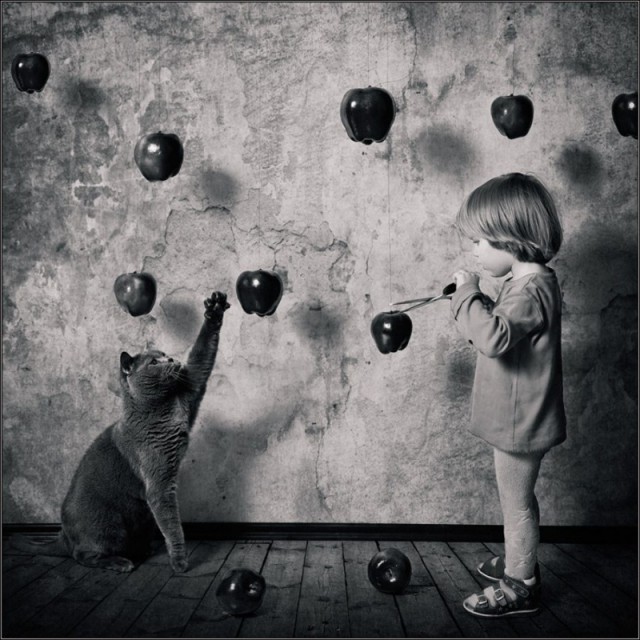 Дети и коты