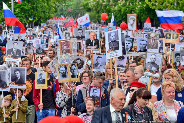 Парад Победы и Бессмертный Полк в Городе - Герое Севастополь. 9 мая 2018 года