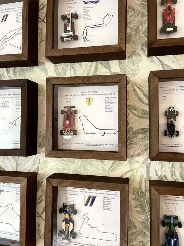 Мой вариант размещения коллекции болидов Формулы 1