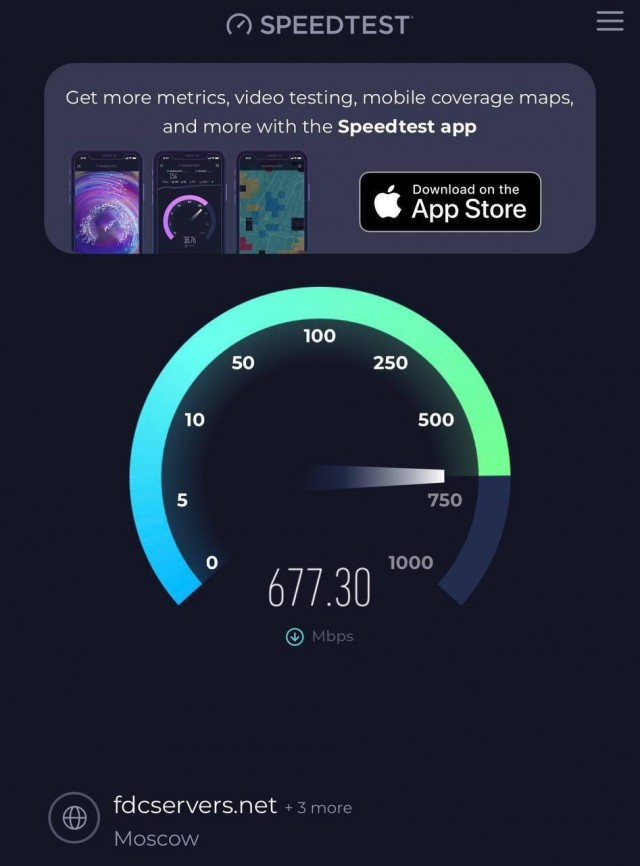 Speedtest неожиданно заработал в России