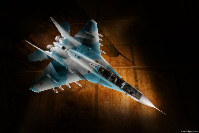 Рекламная фотосъемка истребителя МиГ-35