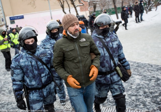 Москва. 31.01.2021. Полицейское безумие