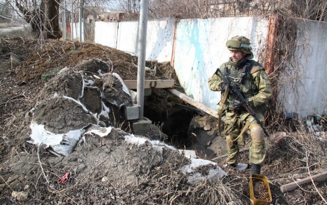 Село Широкино после боев.