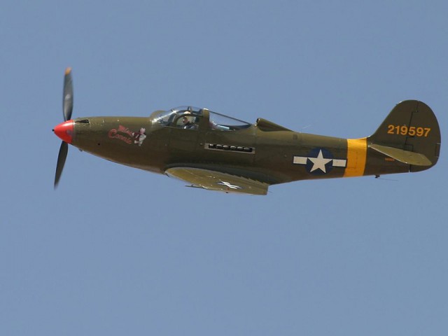 Покрышкин Александр Иванович и его истребитель Bell P-39 Airacobra