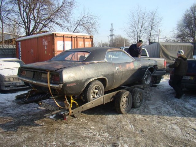 Фотоотчет о восстановлении мускул кара Plymouth Barracuda 1970 года