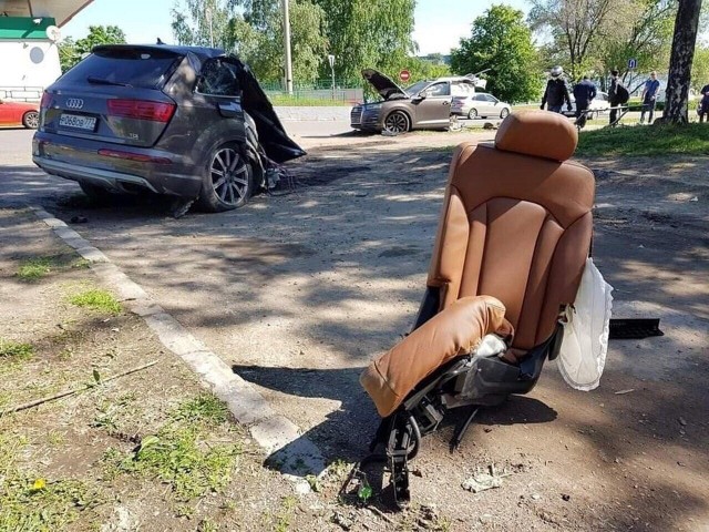 "Ауди" разорвало на части в ДТП в Тамбовской области