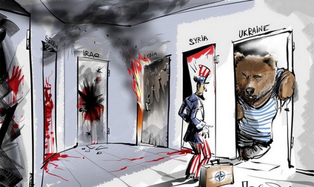 Россия в Сирии. Карикатура Карлоса Латуффа