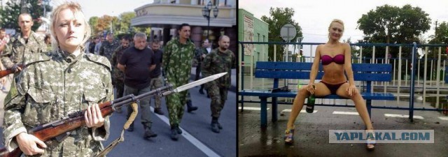 Марш пленных в Донецке 24.08.2014