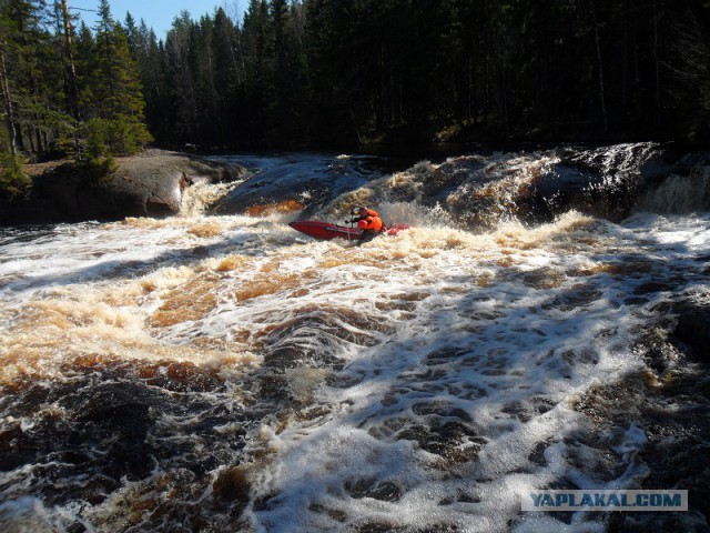 Река Уксунйоки (Укса). Карелия. Сплав по большой воде. Фотоотчет