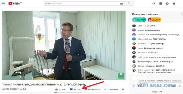 Прямая линия 20.06.2019