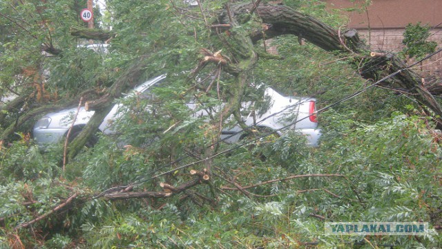Ночной ураган в Днепропетровске, 24.09.2014.