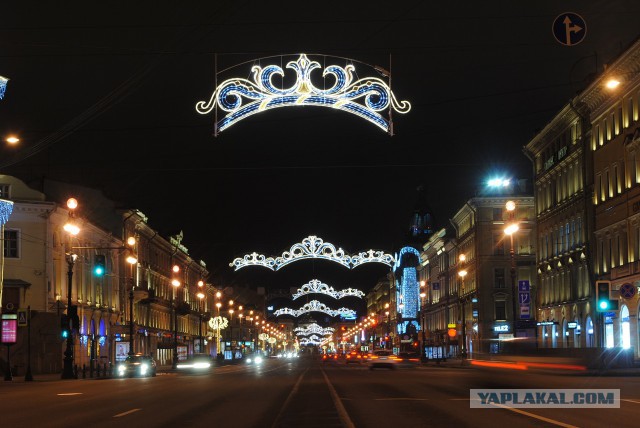 Новогодние огни Питера 2016