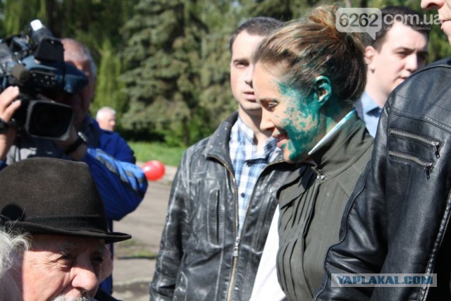 Возле парка Вечной Славы в Киеве произошла потасовка между полицией и националистами