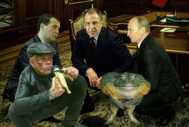 Фотожаба. На кортах и с бананом