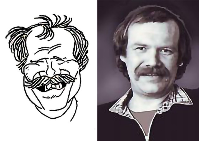 Карикатурист Василий Дубов.