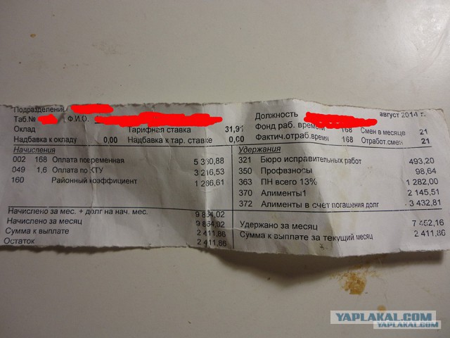 Я злостный алиментщик