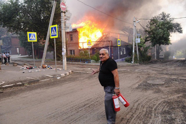В Ростове пожар